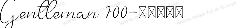 Gentleman 700字体转换